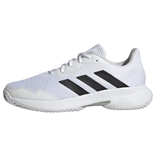 adidas Herren CourtJam Control Tennis Shoes-Low (Non Football), FTWR White/core Black/Matte Silver, 43 1/3 EU von adidas