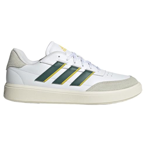 adidas Herren Courtblock Shoes Schuhe, Cloud White/Green/Utility Yellow, 44 2/3 EU von adidas