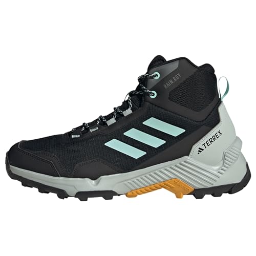 adidas Herren Eastrail 2.0 Mid RAIN.RDY Hiking Shoes Sneakers, core Black/semi Flash Aqua/preloved Yellow, 41 1/3 EU von adidas