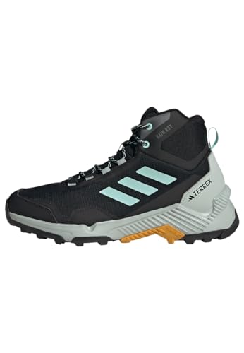 adidas Herren Eastrail 2.0 Mid RAIN.RDY Hiking Shoes Sneakers, core Black/semi Flash Aqua/preloved Yellow, 42 EU von adidas