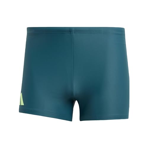 adidas Men's Solid Swim Boxers Badehose, Legend Ivy/Green Spark, 38 von adidas