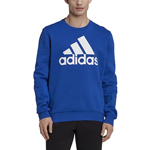 adidas Herren Essentials Big Logo Fleece Sweatshirt, Team Royal Blue/White, Large von adidas