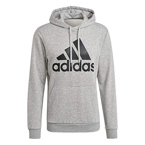 Adidas Herren Essentials Big Logo Kapuzensweat, Mgreyh/Black, XL von adidas