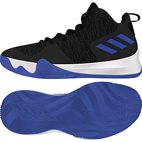 adidas Herren Explosive Flash Basketballschuhe, Schwarz (Negbás/Azalre 000), 41 1/3 EU von adidas