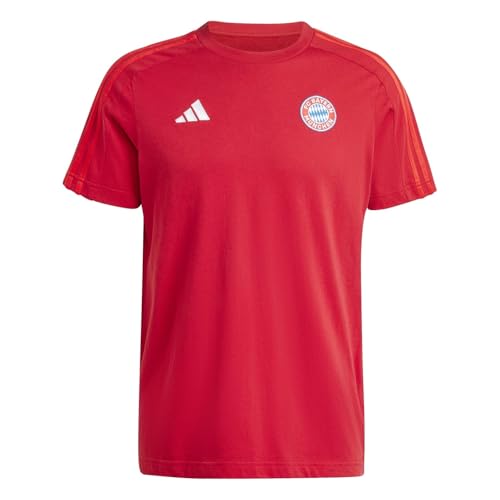 adidas Herren FC Bayern München DNA T-Shirt 2024 2025 Erwachsene, rot, L von adidas