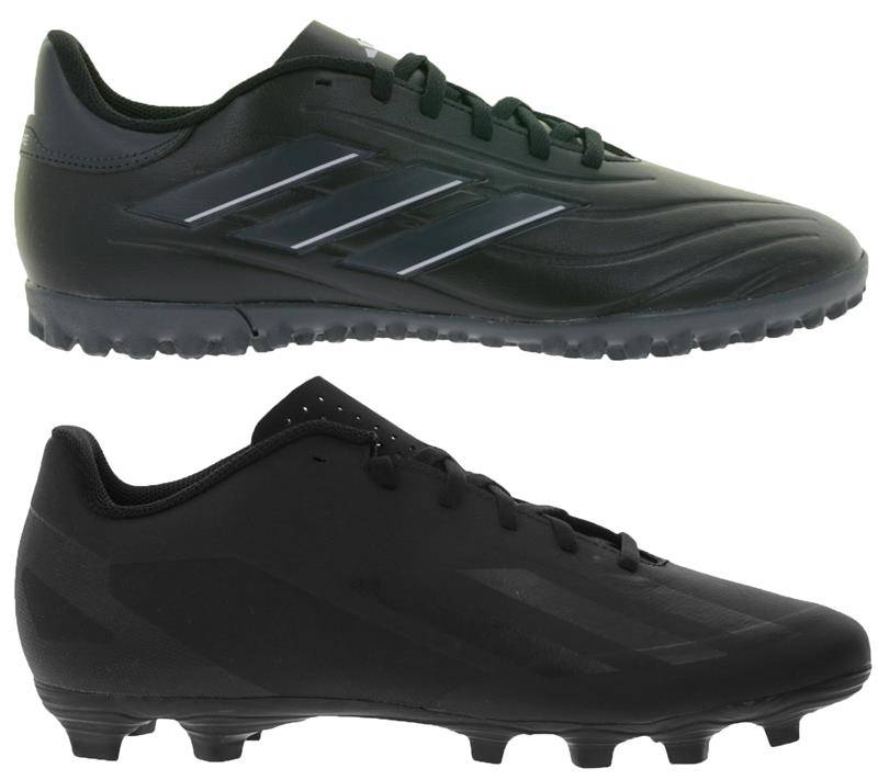 adidas Herren Fußballschuhe Copa Pure 2 Club TF IE7525 oder X Crazyfast.4 FxG GY7433 für Kunstrasen, Hart- und Aschenplätze in Schwarz von adidas