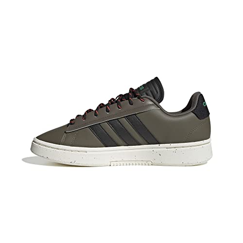adidas Herren Grand Alpha Sneaker, Olive Strata Core Black Court Green, 42 EU von adidas