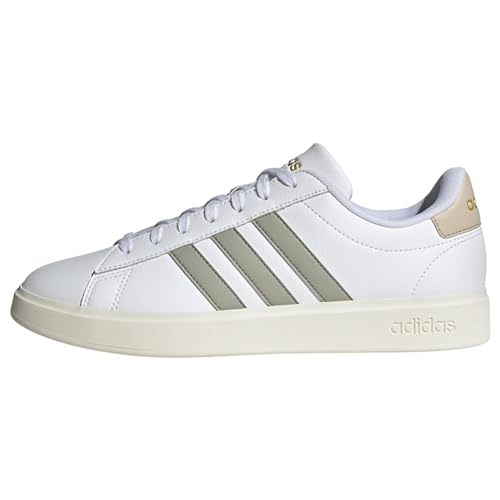 Adidas Herren Grand Court 2.0 Shoes-Low (Non Football), FTWR White/Silver Pebble/Wonder Beige, 41 1/3 EU von adidas