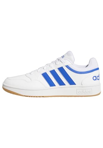 adidas Herren Hoops 3.0 Low Classic Vintage Shoes Basketball Shoe, FTWR White/Team royal Blue/Gum 3, 42 EU von adidas