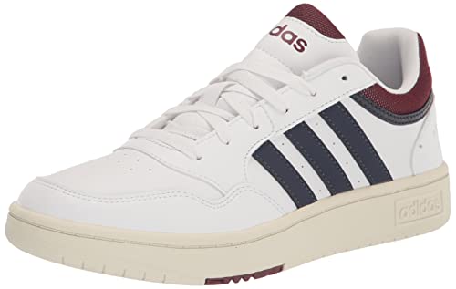 adidas Herren Hoops 3.0 Low Basketballschuh, Weiß/Shadow Navy/Shadow Red, 42 EU von adidas