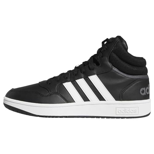 adidas Herren Hoops 3.0 Mid Classic Vintage Shoes Sneaker, core Black/FTWR White/Grey six, 38 EU von adidas