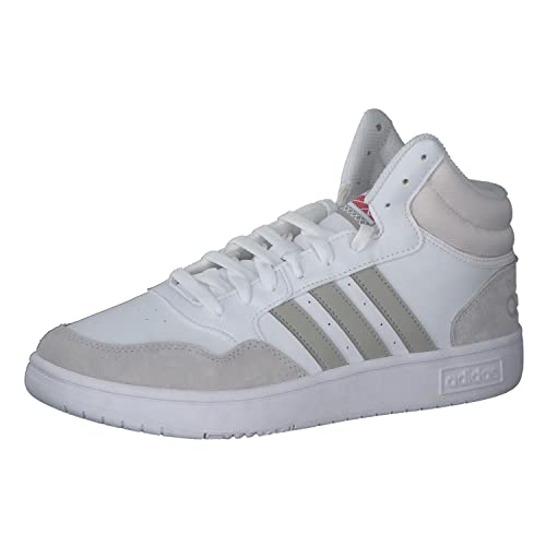 adidas Herren Hoops 3.0 Mid Lifestyle Basketball Classic Vintage Sneaker, FTWR White/Metal Grey/Grey one, 47 1/3 EU von adidas