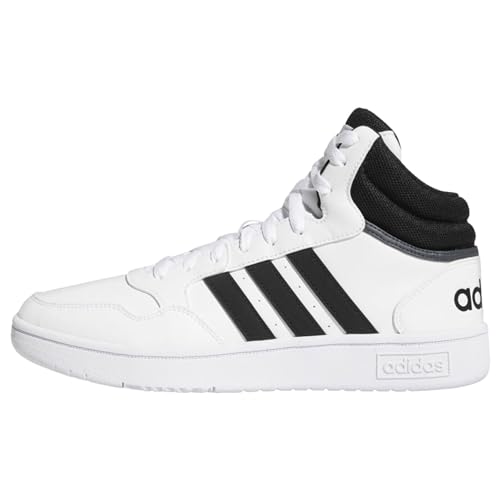 adidas Herren Hoops 3.0 Mid Sneaker, Core Black/Cloud White, 44 EU von adidas