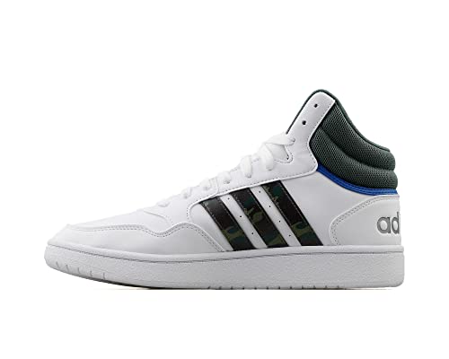 Adidas Herren Hoops 3.0 MID Sneaker, FTWR White/Green Oxide/Team royal Blue, 41 1/3 EU von adidas