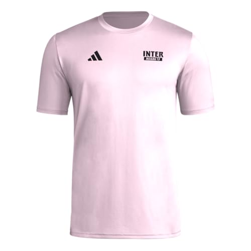adidas Herren Inter Miami Cf Local Warp Pre-Game Kurzarm T-Shirt Inter Miami Cf Local Warp Pre-Game Kurzarm T-Shirt, True Pink/Club Inter De Futbol Miami, M von adidas