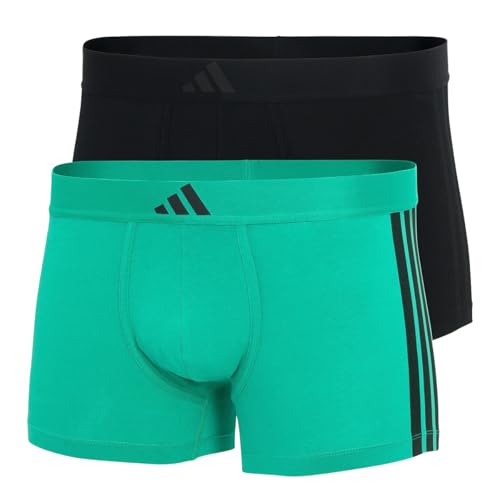 adidas Herren Low Rise Trunk (2PK) -Active Flex Cotton 3 Stripes Boxershorts, 902 Assorted, XXL (2er Pack) von adidas