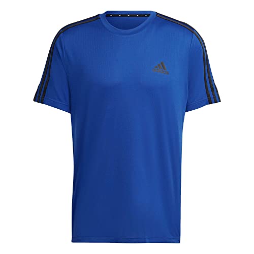 adidas Herren M 3s T T-Shirt, blau/schwarz, S von adidas