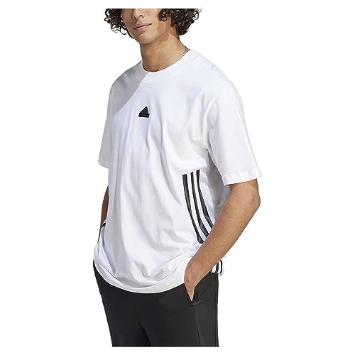 adidas Herren M Fi 3S T Tshirt, Weiß/Schwarz, L von adidas