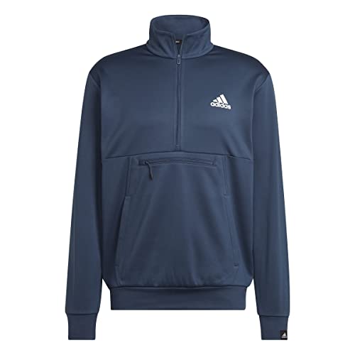 adidas Herren M Gg Sl 1/4-Reißverschluss Sweatshirt, Azmatr/Weiß, M von adidas