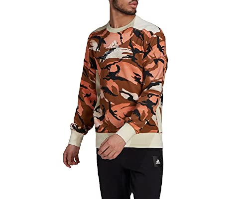 adidas Herren M Zne AOP Crew Sweatshirt, Marsil/Blacre/Cobbru, M von adidas