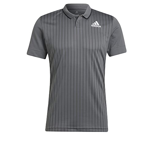 adidas Herren Melbourne Polo Poloshirt, Grau/Weiß, M von adidas