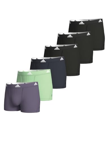 adidas Herren Multipack (3pk) und Active Flex Cotton Trunk Boxershort (6 Pack) Retroshorts, Assorted 1, L von adidas