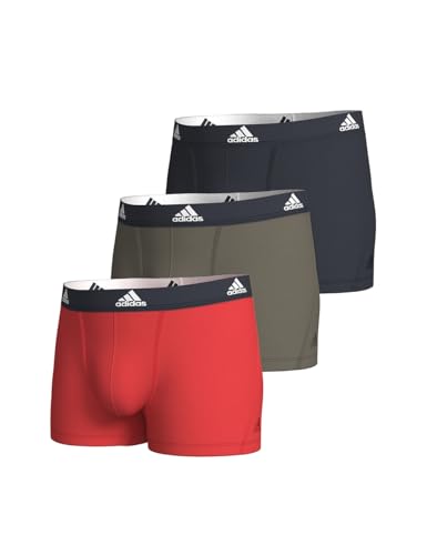 adidas Herren Multipack (3pk) und Active Flex Cotton Trunk Boxershort (6 Pack) Retroshorts, Assorted 4, L von adidas