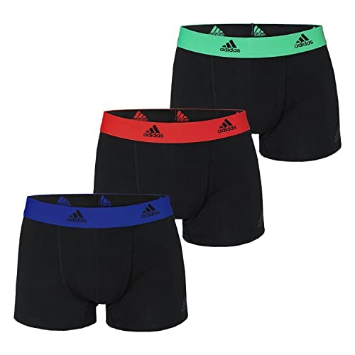 adidas Herren Multipack (3pk) und Active Flex Cotton Trunk Boxershort (6 Pack) Unterwäsche, Suns Print, L von adidas