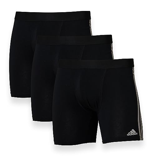 adidas Herren Multipack Boxer Brief (3pk) -4A2M03 Boxershorts, Schwarz, S (3er Pack) von adidas