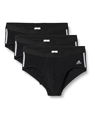 adidas Herren Multipack Brief (3pk) Boxershorts, Schwarz, L von adidas