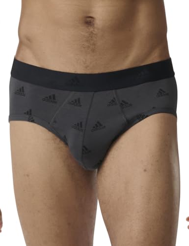 adidas Herren Multipack Brief (3pk) und Active Flex Cotton (6 Pack) Slip, Assorted 2, M von adidas