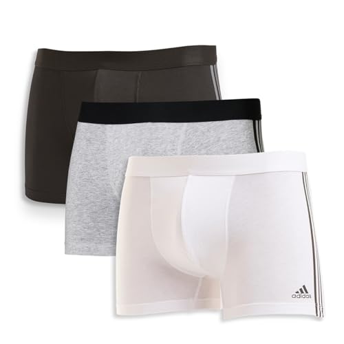 Adidas Boxershorts Herren (3er Pack) Unterhosen (Gr. S - 3XL) - bequeme Unterhosen, Sortiert 2, S von adidas