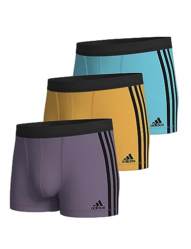 adidas Herren Multipack Trunk (3pk) Baumwolle Variante 3-4A2M08 Unterwäsche, Multicolor 3, S (3er Pack) von adidas