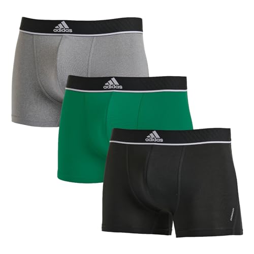 adidas Herren Multipack Trunk (3pk) Microfaser Unterwäsche, Sortiert 75, M von adidas