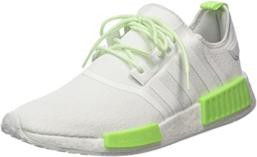 adidas Herren NMD_R1 Sneaker, Crystal White/Cloud White/Solar Green, 38 EU von adidas