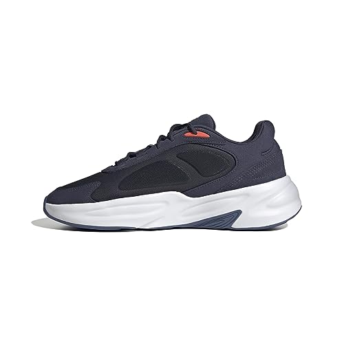 adidas Herren Ozelle Cloudfoam Shoes Sneakers, Shadow Navy/Dark Blue/Bright red, 44 EU von adidas