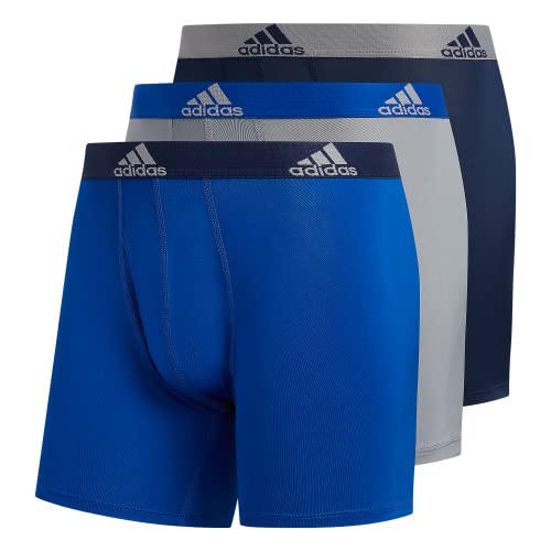 adidas Herren Performance 3er-Pack Boxershorts Unterwäsche, Onix Grey/Black/Collegiate Royal Blue, XXL adidas Herren Performance 3er-Pack Boxershorts Unterwäsche, Onix Grey/Black/Collegiate Royal Blue, XXL von adidas