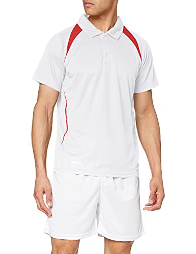 Spiro Team Spirit Polo Herren Poloshirt , Weiß (White/Red 059) , XXXX-Large von Result