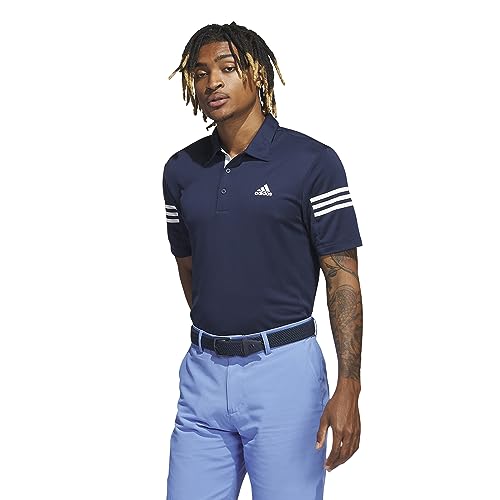 adidas Herren-Poloshirt mit 3 Streifen, kurzärmelig, navy, XL von adidas