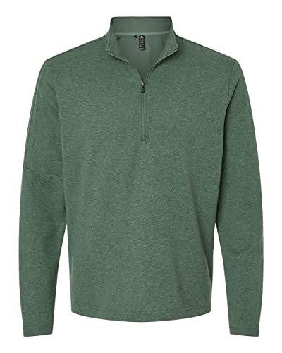adidas Herren-Pullover mit 3 Streifen und Viertelreißverschluss, Green Oxide Melange, XL adidas Herren-Pullover mit 3 Streifen und Viertelreißverschluss, Green Oxide Melange, XL von adidas