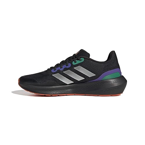 ADIDAS Herren RUNFALCON 3.0 TR Sneaker, core Black/Silver met./Purple Rush, 44 2/3 EU von adidas