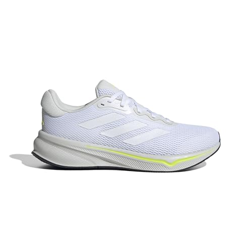 adidas Herren Response Runner Shoes Laufschuhe, Cloud White/Cloud White/Lucid Lemon, 46 2/3 EU von adidas