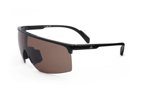 Adidas Herren SP0005 Sonnenbrille, Shiny Black/Brown, 00 von adidas