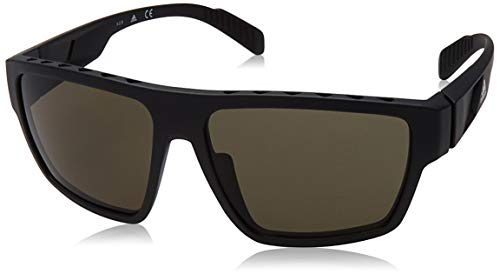 adidas Herren SP0008 Sonnenbrille, Matte Black/Green, 61 von adidas