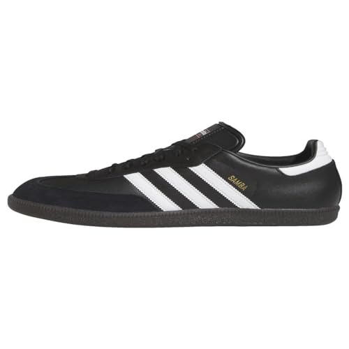 adidas Herren Samba Lederschuhe Fußballschuh, Schwarz Weiß Schwarz, 42 2/3 EU von adidas
