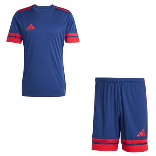 adidas Herren Set Trikot + Hose Squadra 25 Team Navy Blue2/Red2 L von adidas