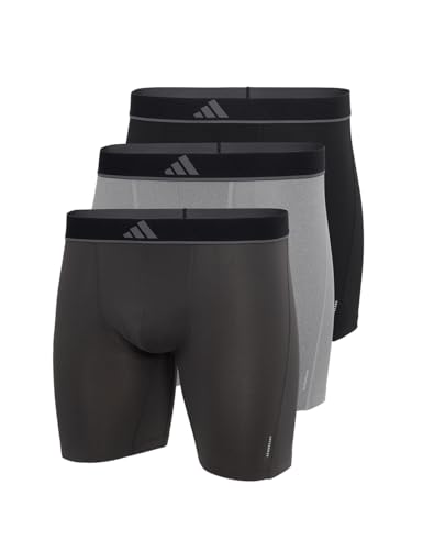 adidas Herren Slip 3er Pack-Boxer Brief (3PK) -Active Micro Flex Eco Unterwäsche, 907 Assorted, M von adidas