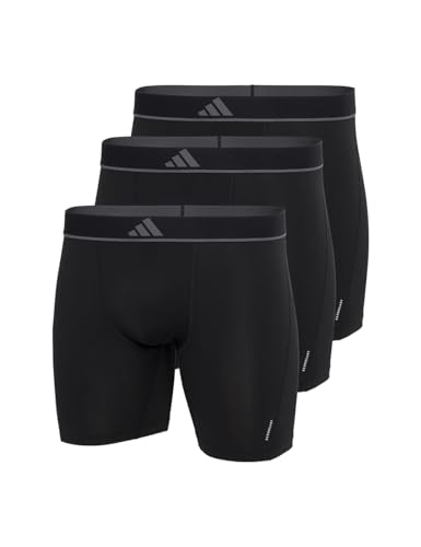 adidas Herren Slip 3er Pack-Boxer Brief (3PK) -Active Micro Flex Eco Unterwäsche, Black_4AM015, XXL von adidas