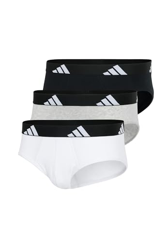 adidas Herren Unterwäsche Slip 3er Pack - Brief (3PK) - Active Flex Cotton von adidas