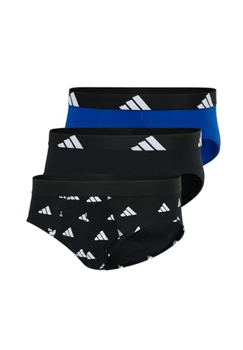 adidas Herren Slip 3er Pack-Brief (3PK) -Active Flex Cotton Unterwäsche, 913 Multicolor 2, S von adidas